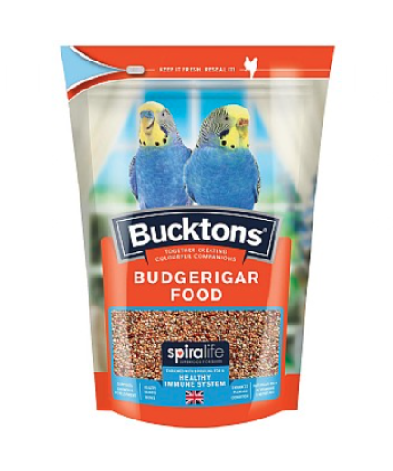 Bucktons Budgie Food with Spiralife - 500g